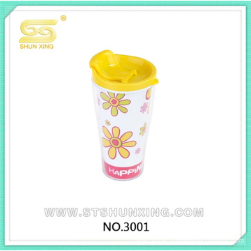 Cartoon pattern home use hot sealing cheap ps plastic cup for wholesale